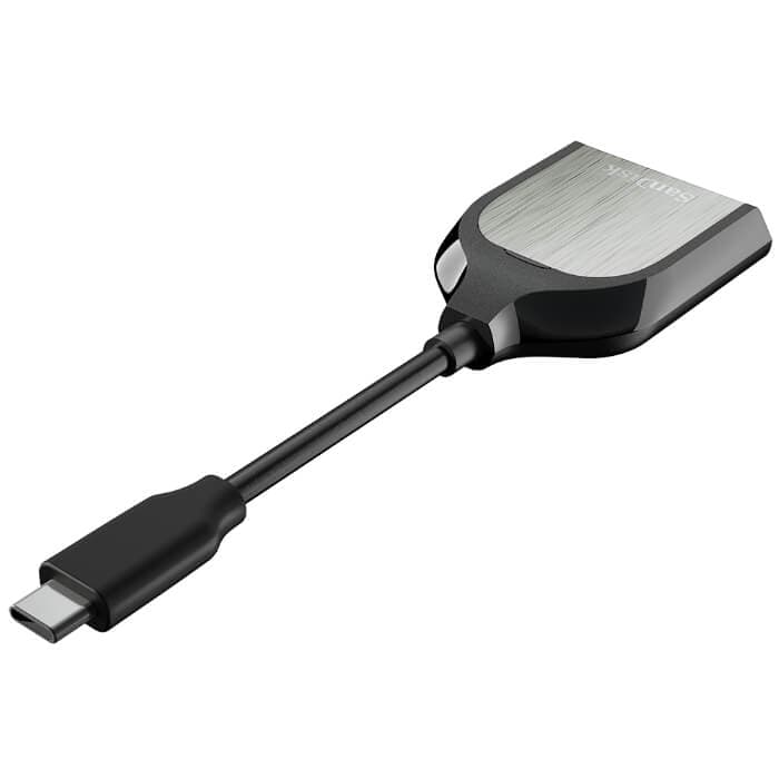 SanDisk Extreme PRO - Kortläsare (SD, SDHC UHS-I, SDXC UHS-I, SDHC UHS-II, SDXC UHS-II) - USB-C