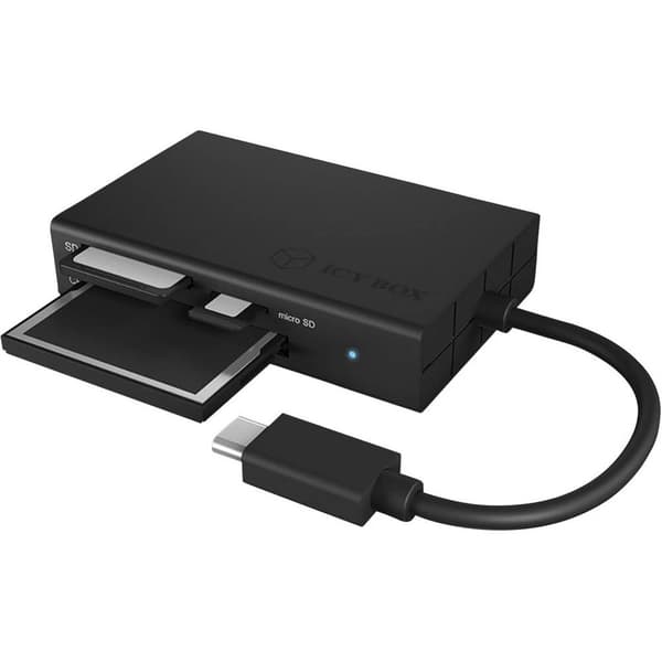 ICY BOX Extern minneskortläsare USB-C® Antracit