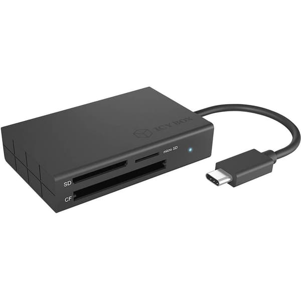 ICY BOX Extern minneskortläsare USB-C® Antracit