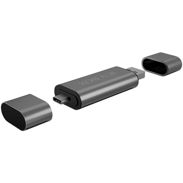 ICY BOX Extern minneskortläsare USB-C®, USB 3.2 Gen 1, Micro USB 2.0 Antracit