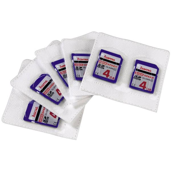 Hama 95950 Minneskortsfodral SD-Kort Vit