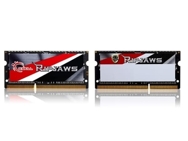 G.Skill Ripjaws F3-1600C9D-16GRSL - DDR3L - sett - 16 GB: 2 x 8 GB - SO DIMM 204-pin - 1600 MHz / PC3-12800 - CL9 - 1.35 V - ikke-bufret - ikke-ECC