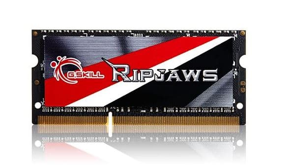 G.Skill Ripjaws F3-1600C9D-8GRSL - DDR3L - sett - 8 GB: 2 x 4 GB - SO DIMM 204-pin - 1600 MHz / PC3-12800 - CL9 - 1.35 V - ikke-bufret - ikke-ECC