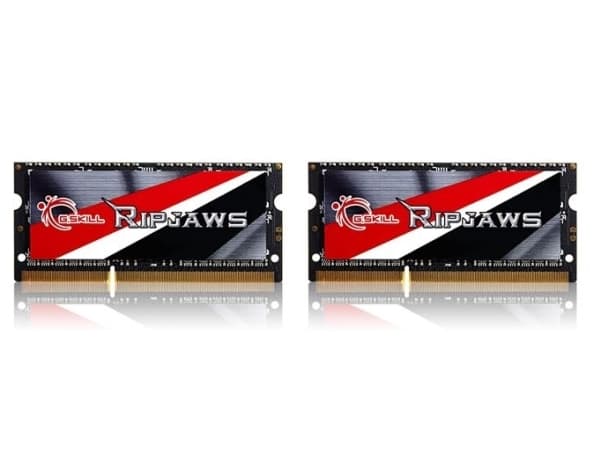 G.Skill Ripjaws F3-1600C9D-8GRSL - DDR3L - sett - 8 GB: 2 x 4 GB - SO DIMM 204-pin - 1600 MHz / PC3-12800 - CL9 - 1.35 V - ikke-bufret - ikke-ECC