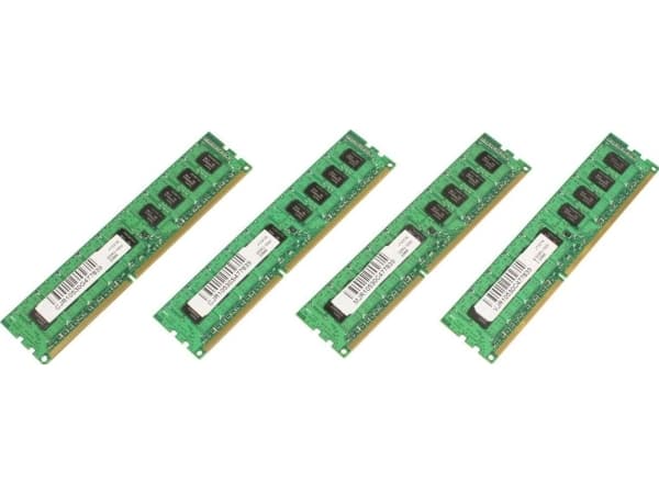 CoreParts - DDR3 - sett - 16 GB: 4 x 4 GB - DIMM 240-pin - 1600 MHz / PC3-12800 - ikke-bufret - ECC - for Dell PowerEdge M620, R620, R720, R720xd, T6