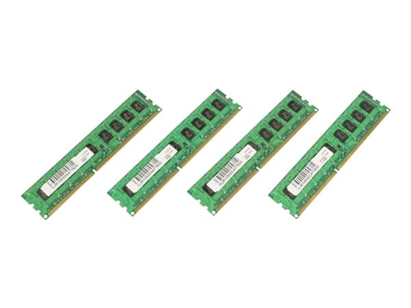 CoreParts - DDR3 - sett - 16 GB: 4 x 4 GB - DIMM 240-pin - 1600 MHz / PC3-12800 - ikke-bufret - ECC - for Dell PowerEdge M620, R620, R720, R720xd, T6