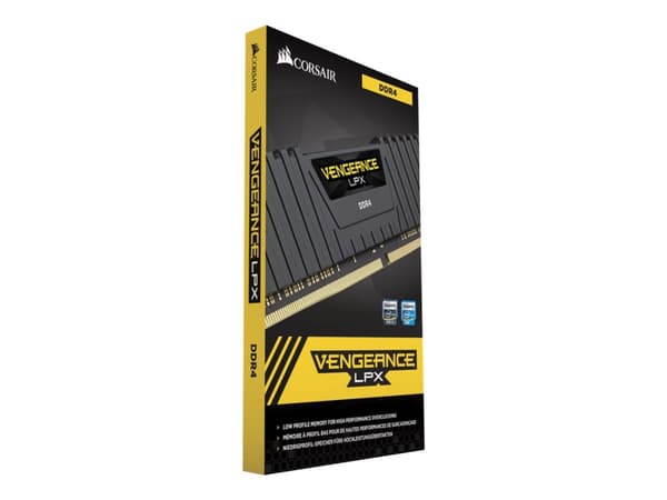 CORSAIR Vengeance LPX - DDR4 - sats - 16 GB: 2 x 8 GB - DIMM 288-pin - 1600 MHz / PC4-25600 - CL16 - 1.35 V - ej buffrad - icke ECC - svart