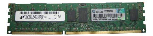 HPE - DDR3 - modul - 4 GB - DIMM 240-pin - 1333 MHz / PC3-10600 - 1.35 V - registrerad - ECC