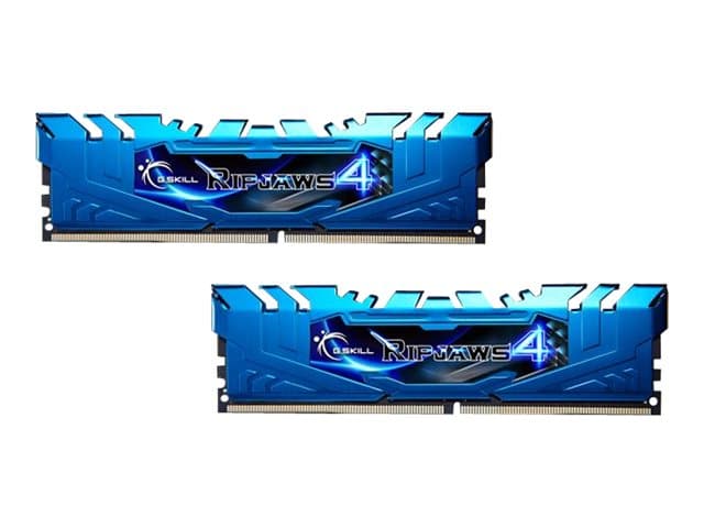 G.Skill Ripjaws 4 Series - DDR4 - kit - 8 GB: 2 x 4 GB - DIMM 288-pin - 3200 MHz / PC4-25600 - CL16 - 1.35 V - ikke-bufret - ikke-ECC