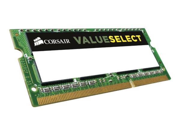 CORSAIR Value Select - DDR3L - modul - 4 GB - SO DIMM 204-pin - 1600 MHz / PC3-12800 - CL11 - 1.35 V - ikke-bufret - ikke-ECC