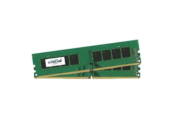 Crucial - DDR4 - sats - 16 GB: 2 x 8 GB - DIMM 288-pin - 2400 MHz / PC4-19200 - CL17 - 1.2 V - ej buffrad - icke ECC