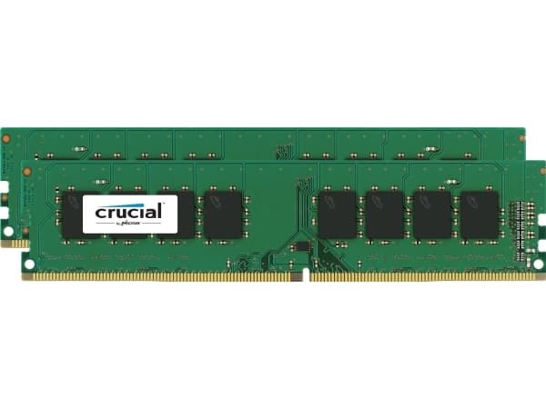 Crucial - DDR4 - sats - 16 GB: 2 x 8 GB - DIMM 288-pin - 2400 MHz / PC4-19200 - CL17 - 1.2 V - ej buffrad - icke ECC