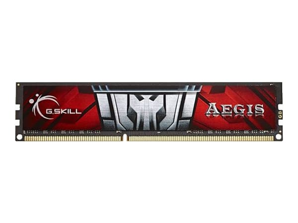 G.Skill AEGIS F3-1600C11S-4GIS - DDR3 - modul - 4 GB - DIMM 240-pin - 1600 MHz / PC3-12800 - CL11 - 1.5 V - ikke-bufret - ikke-ECC