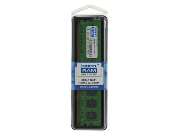 Goodram GR1600D364L11/8G minnemodul 8 GB 1 x 8 GB DDR3 1600 MHz