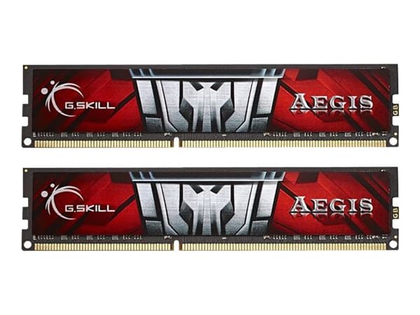 G.Skill AEGIS F3-1600C11D-16GIS - DDR3 - sats - 16 GB: 2 x 8 GB - DIMM 240-pin - 1600 MHz / PC3-12800 - CL11 - 1.5 V - ej buffrad - icke ECC