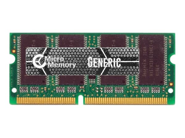 CoreParts - SDRAM - modul - 256 MB - SO DIMM 144-pin - 133 MHz / PC133 - 3.3 V - ikke-bufret - ikke-ECC - for FMV-BIBLO NB14; Fujitsu LIFEBOOK 612, A