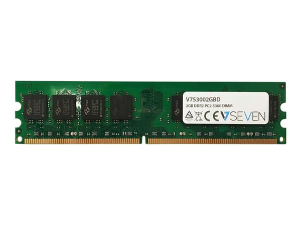 V7 V753002GBD minnemodul 2 GB 1 x 2 GB DDR2 667 MHz