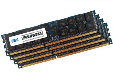 Other World Computing - DDR3 - sats - 64 GB: 4 x 16 GB - DIMM 240-pin - 1866 MHz / PC3-14900 - CL13 - 1.5 V - registrerad - ECC