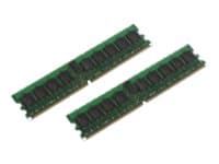 CoreParts - DDR2 - sett - 4 GB: 2 x 2 GB - DIMM 240-pin - 400 MHz / PC2-3200 - registrert - ECC Chipkill - for IBM eServer xSeries MXE 460; Lenovo Bl