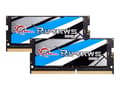 Miniatyrbild 1 av 5: G.Skill Ripjaws - DDR4 - sats - 32 GB: 2 x 16 GB - SO DIMM 260-pin - 2400 MHz / PC4-19200 - CL16 - 1.2 V - ej buffrad - icke ECC