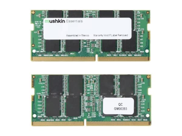 Mushkin Essentials - DDR4 - sett - 32 GB: 2 x 16 GB - SO DIMM 260-pin - 2400 MHz / PC4-19200 - CL17 - 1.2 V - ikke-bufret - ikke-ECC