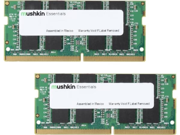 Mushkin Essentials - DDR4 - sett - 32 GB: 2 x 16 GB - SO DIMM 260-pin - 2400 MHz / PC4-19200 - CL17 - 1.2 V - ikke-bufret - ikke-ECC