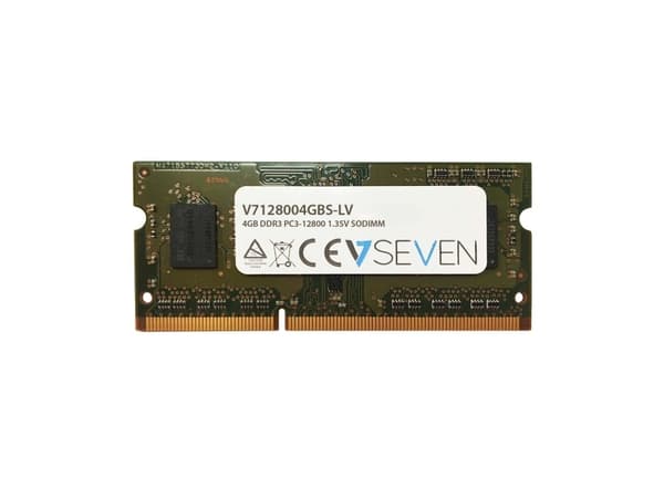 V7 4GB DDR3 1600MHz SO-DIMM RAM-minnen 1 x 4 GB