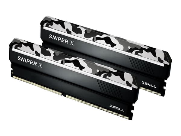 G.Skill SNIPER X Series - Urban Camo - DDR4 - sats - 32 GB: 2 x 16 GB - DIMM 288-pin - 3200 MHz / PC4-25600 - CL16 - 1.35 V - ej buffrad - icke ECC -