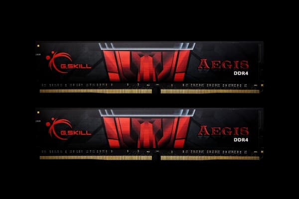 G.Skill AEGIS - DDR4 - sett - 32 GB: 2 x 16 GB - DIMM 288-pin - 3000 MHz / PC4-24000 - CL16 - 1.35 V - ikke-bufret - ikke-ECC
