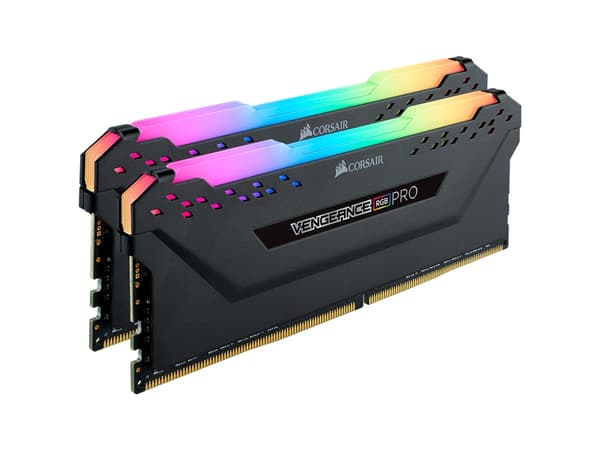 CORSAIR Vengeance RGB PRO - DDR4 - sats - 16 GB: 2 x 8 GB - DIMM 288-pin - 2933 MHz / PC4-23400 - CL16 - 1.35 V - ej buffrad - icke ECC - svart