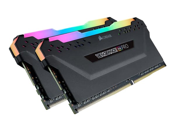CORSAIR Vengeance RGB PRO - DDR4 - sett - 16 GB: 2 x 8 GB - DIMM 288-pin - 2666 MHz / PC4-21300 - CL16 - 1.2 V - ikke-bufret - ikke-ECC - svart