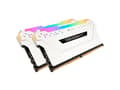 Miniatyrbilde 5 av 5: CORSAIR Vengeance RGB PRO - DDR4 - sett - 16 GB: 2 x 8 GB - DIMM 288-pin - 3200 MHz / PC4-25600 - CL16 - 1.35 V - ikke-bufret - ikke-ECC - hvit