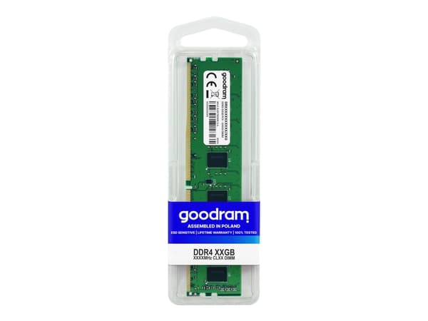 GOODRAM - DDR4 - modul - 16 GB - DIMM 288-pin - 2666 MHz / PC4-21300 - CL19 - 1.2 V - ikke-bufret - ikke-ECC