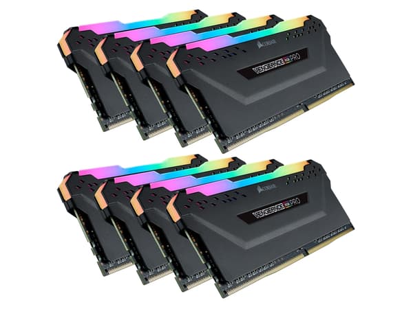 CORSAIR Vengeance RGB PRO - DDR4 - sats - 32 GB: 2 x 16 GB - DIMM 288-pin - 1333 MHz / PC4-21300 - CL16 - 1.2 V - ej buffrad - icke ECC - svart