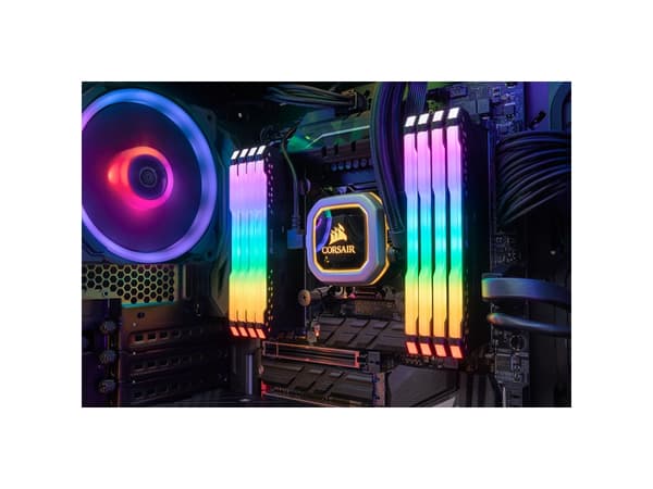 CORSAIR Vengeance RGB PRO - DDR4 - sett - 32 GB: 2 x 16 GB - DIMM 288-pin - 2933 MHz / PC4-23400 - CL16 - 1.35 V - ikke-bufret - ikke-ECC - svart