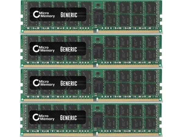 CoreParts - DDR4 - sarja - 64 GB: 4 x 16 GB - DIMM 288-PIN - 2133 MHz / PC4-17000 - 1,2 V - rekisteröity pariteetilla - ECC