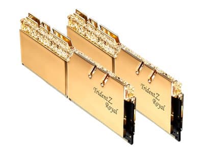 G.Skill Trident Z Royal Series - DDR4 - kit - 16 GB: 2 x 8 GB - DIMM 288-pin - 3200 MHz / PC4-25600 - CL16 - 1.35 V - ikke-bufret - ikke-ECC - gull
