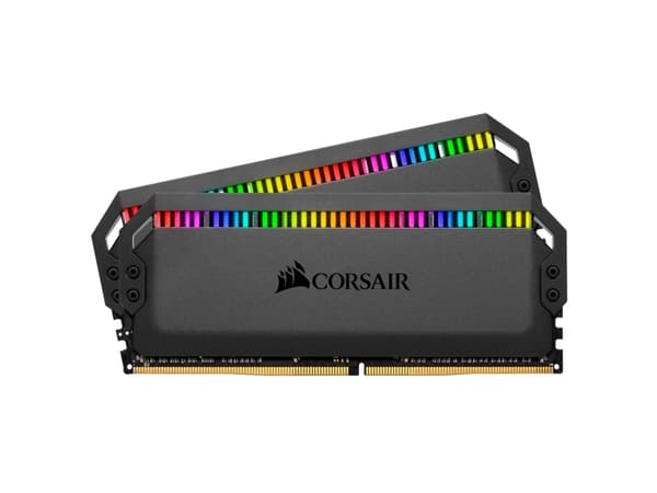 CORSAIR Dominator Platinum RGB - DDR4 - sett - 16 GB: 2 x 8 GB - DIMM 288-pin - 3600 MHz / PC4-28800 - CL18 - 1.35 V - ikke-bufret - ikke-ECC - svart
