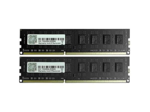 G.Skill NT Series - DDR3 - sett - 16 GB: 2 x 8 GB - DIMM 240-pin - 1600 MHz / PC3-12800 - CL11 - 1.5 V - ikke-bufret - ikke-ECC