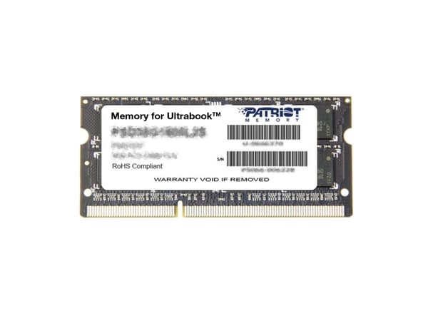 Patriot Memory 8GB DDR3 PC3-12800 (1600MHz) SODIMM, 8 GB, 1 x 8 GB, DDR3, 1600 MHz, 204-pin SO-DIMM