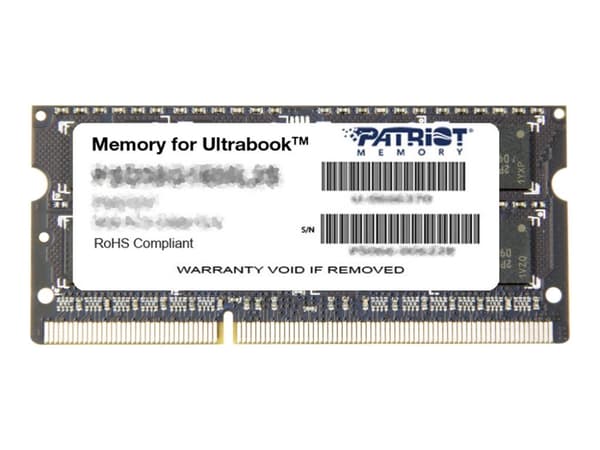 Patriot Memory 8GB DDR3 PC3-12800 (1600MHz) SODIMM, 8 GB, 1 x 8 GB, DDR3, 1600 MHz, 204-pin SO-DIMM