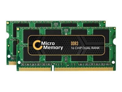 CoreParts - DDR3 - sett - 8 GB: 2 x 4 GB - SO DIMM 204-pin - 1333 MHz / PC3-10600 - 1.5 V - ikke-bufret - ikke-ECC