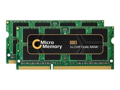 CoreParts - DDR3 - sett - 8 GB: 2 x 4 GB - SO DIMM 204-pin - 1333 MHz / PC3-10600 - 1.5 V - ikke-bufret - ikke-ECC