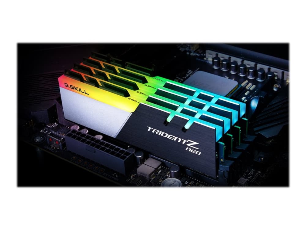 G.Skill TridentZ Neo Series - DDR4 - sett - 32 GB: 4 x 8 GB - DIMM 288-pin - 3600 MHz / PC4-28800 - CL14 - 1.45 V - ikke-bufret - ikke-ECC - børstet