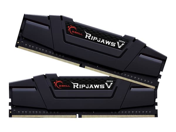 G.Skill Ripjaws V - DDR4 - sats - 16 GB: 2 x 8 GB - DIMM 288-pin - 1800 MHz / PC4-28800 - CL18 - 1.35 V - ej buffrad - icke ECC - classic black