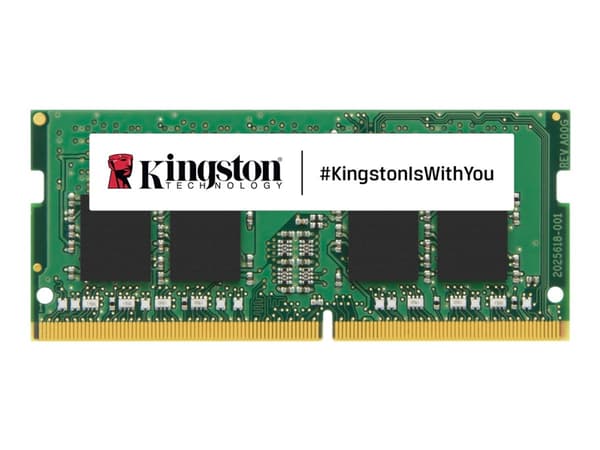 Kingston ValueRAM - DDR4 - modul - 8 GB - SO DIMM 260-pin - 1600 MHz / PC4-25600 - CL22 - 1.2 V - ej buffrad - icke ECC - för Intel Next Unit of Comp