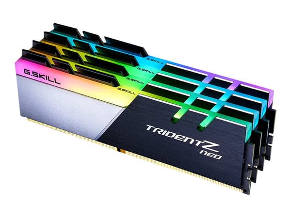G.Skill TridentZ Neo Series - DDR4 - sett - 64 GB: 4 x 16 GB - DIMM 288-pin - 3200 MHz / PC4-25600 - CL16 - 1.35 V - ikke-bufret - ikke-ECC - børstet
