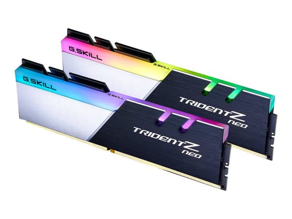 G.Skill TridentZ Neo Series - DDR4 - sett - 64 GB: 4 x 16 GB - DIMM 288-pin - 3200 MHz / PC4-25600 - CL16 - 1.35 V - ikke-bufret - ikke-ECC - børstet