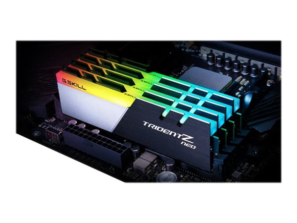 G.Skill TridentZ Neo Series - DDR4 - sett - 64 GB: 4 x 16 GB - DIMM 288-pin - 3200 MHz / PC4-25600 - CL16 - 1.35 V - ikke-bufret - ikke-ECC - børstet