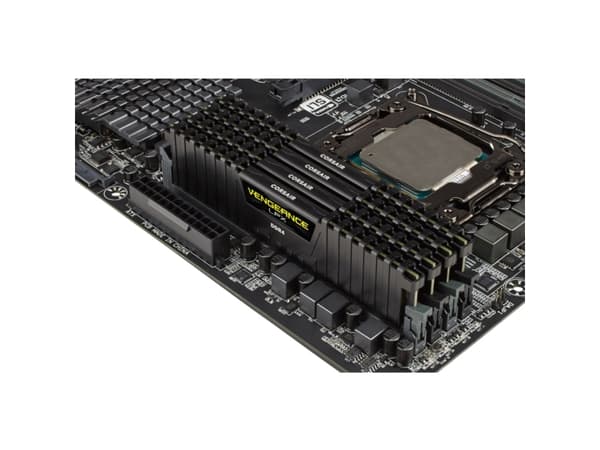 CORSAIR Vengeance LPX - DDR4 - sett - 32 GB: 4 x 8 GB - DIMM 288-pin - 3600 MHz / PC4-28800 - CL18 - 1.35 V - ikke-bufret - ikke-ECC - svart